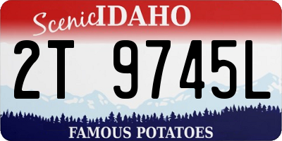 ID license plate 2T9745L