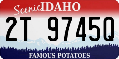 ID license plate 2T9745Q