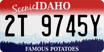 ID license plate 2T9745Y