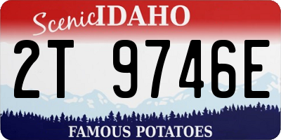 ID license plate 2T9746E