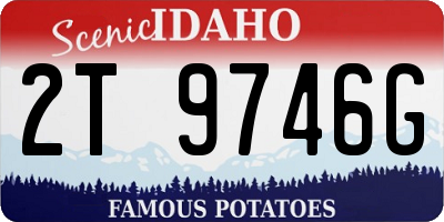 ID license plate 2T9746G