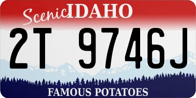 ID license plate 2T9746J