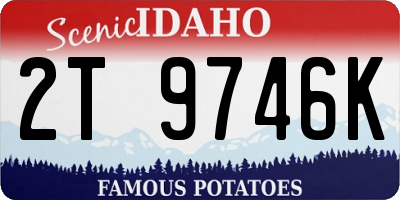 ID license plate 2T9746K