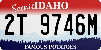 ID license plate 2T9746M