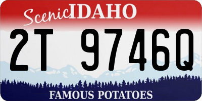 ID license plate 2T9746Q