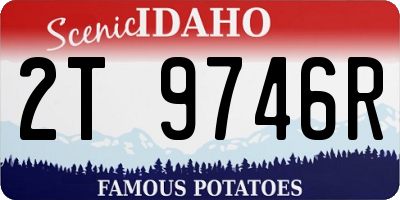 ID license plate 2T9746R