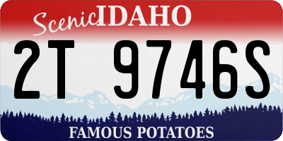 ID license plate 2T9746S