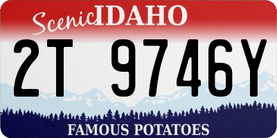 ID license plate 2T9746Y