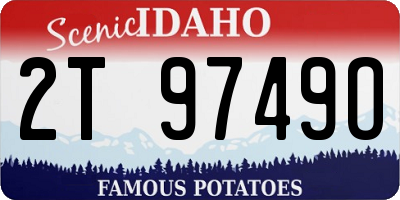 ID license plate 2T9749O