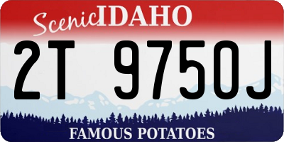 ID license plate 2T9750J