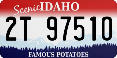 ID license plate 2T9751O