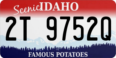 ID license plate 2T9752Q