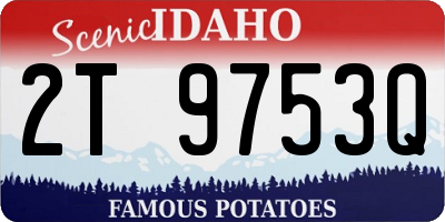 ID license plate 2T9753Q