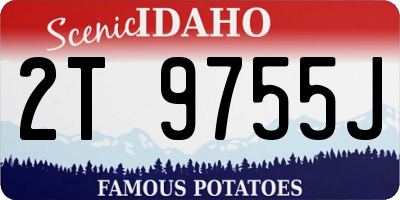 ID license plate 2T9755J