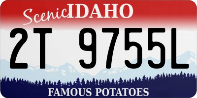 ID license plate 2T9755L