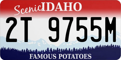 ID license plate 2T9755M