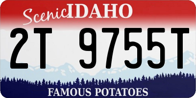 ID license plate 2T9755T