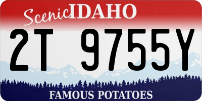 ID license plate 2T9755Y