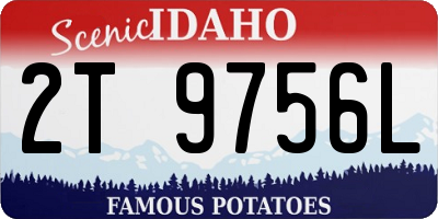 ID license plate 2T9756L