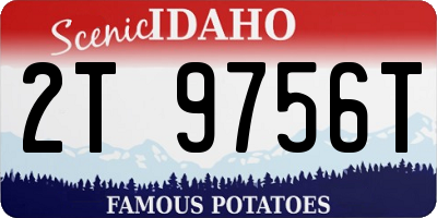 ID license plate 2T9756T