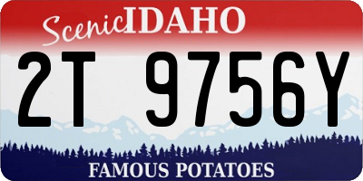 ID license plate 2T9756Y