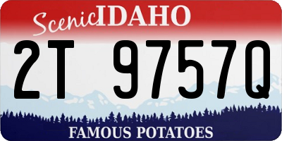 ID license plate 2T9757Q