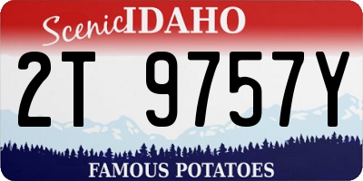 ID license plate 2T9757Y