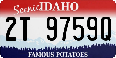 ID license plate 2T9759Q
