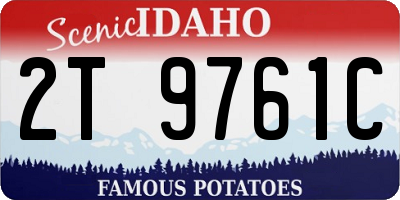 ID license plate 2T9761C