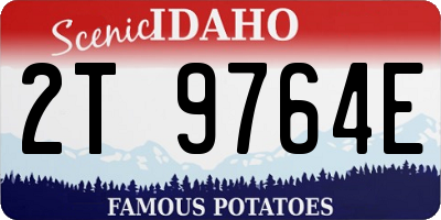 ID license plate 2T9764E