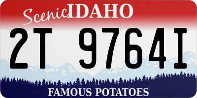 ID license plate 2T9764I