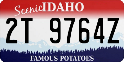 ID license plate 2T9764Z