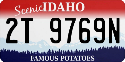 ID license plate 2T9769N