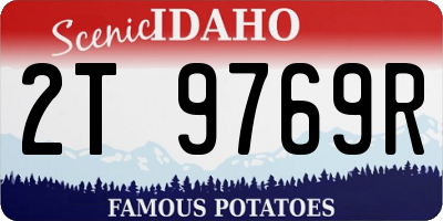 ID license plate 2T9769R