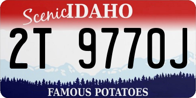 ID license plate 2T9770J