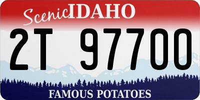ID license plate 2T9770O