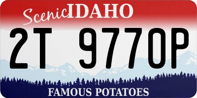 ID license plate 2T9770P