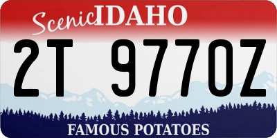 ID license plate 2T9770Z