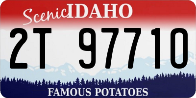 ID license plate 2T9771O