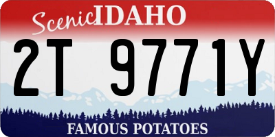 ID license plate 2T9771Y