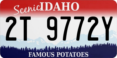 ID license plate 2T9772Y