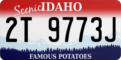 ID license plate 2T9773J