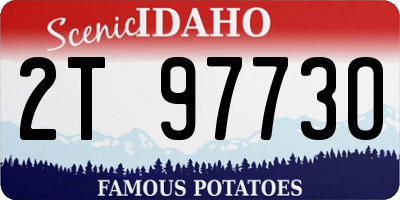 ID license plate 2T9773O