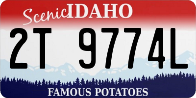 ID license plate 2T9774L