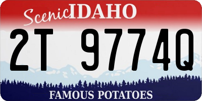 ID license plate 2T9774Q