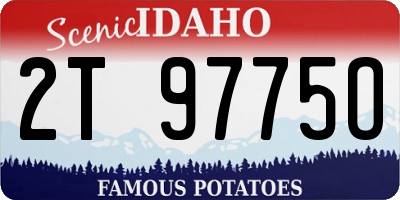 ID license plate 2T9775O