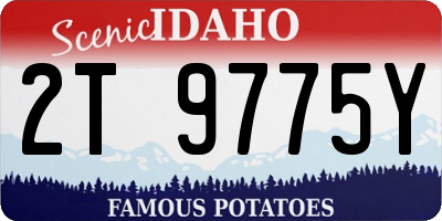 ID license plate 2T9775Y