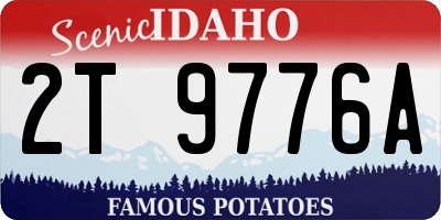 ID license plate 2T9776A