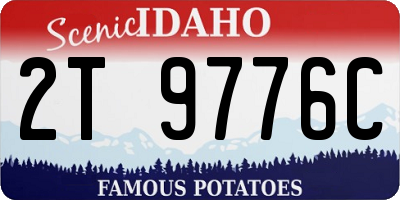 ID license plate 2T9776C