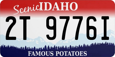 ID license plate 2T9776I